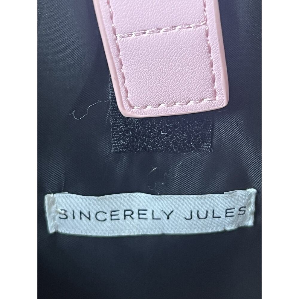 SINCERELY JULES Large Puffer Tote Bag Nude Beige White Stars Quilted Shoulder - Picture 3 of 7